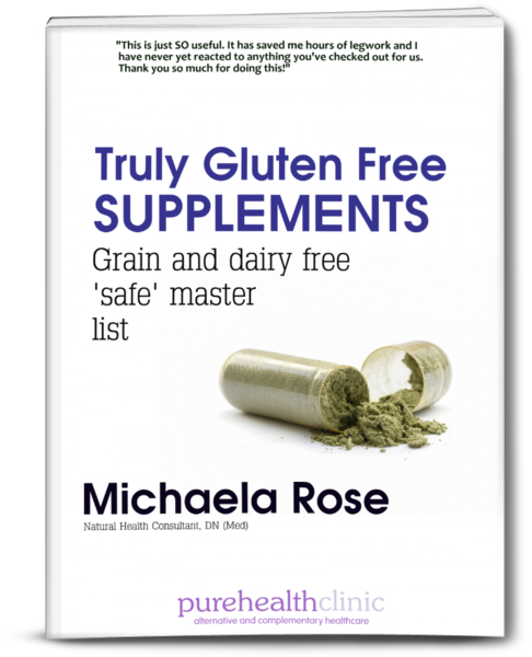 grain and dairy free supplements master list cover